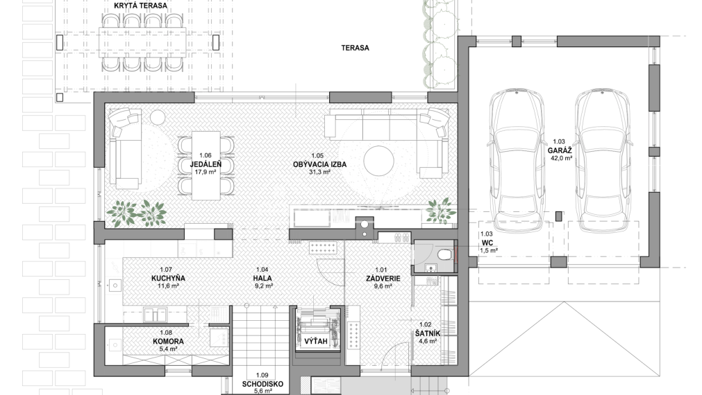 RODINNÝ DOM O ROZLOHE 550 m2 S VNÚTORNÝM BAZÉNOM A VEĽKOU TERASOU IBA 10 minút OD CENTRA BRATISLAVY