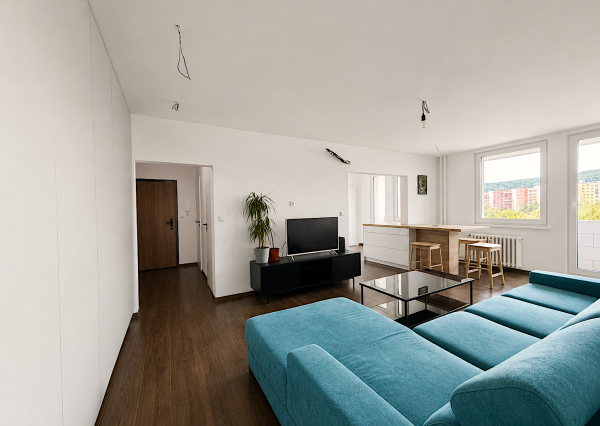 Kompletne zrekonštruovaný 3i. byt s krásnym výhľadom, BA-Dúbravka, Bagarova ul., 77 m2