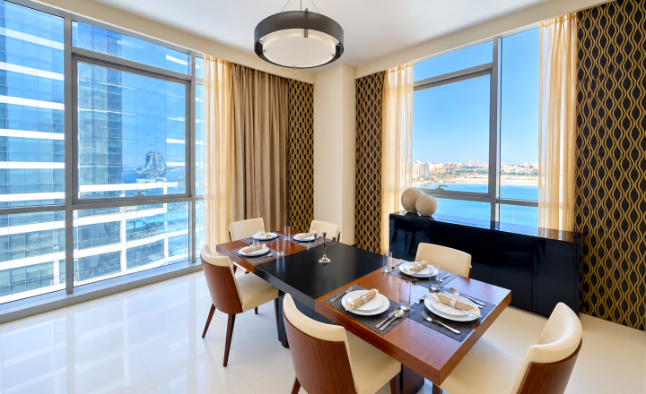 4-izb. zariadený byt, 200m2, Bahrajn-Manama + parkovanie