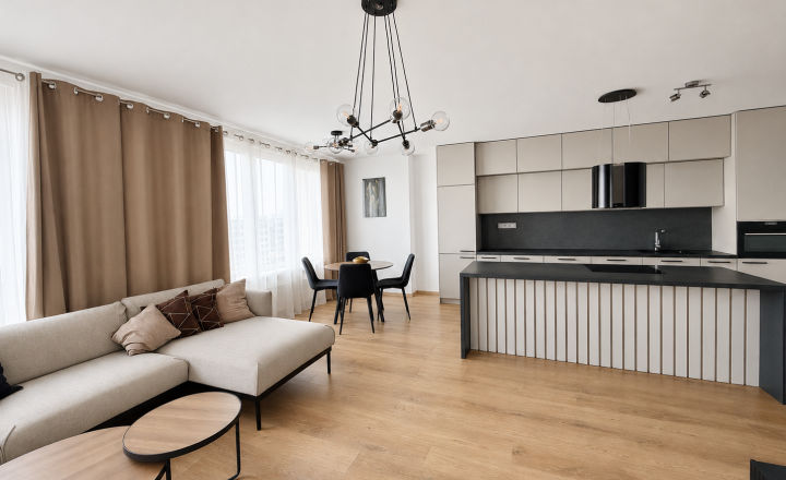 3i. byt, 85m2 + 2 Parkovacie miesta,  BA-Ružinov, novostavba Discovery Tower